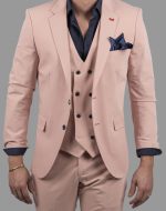 DZINE 3PIECE SLIM FIT SUIT IN PATTERNED - Image 2