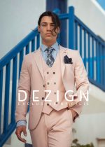DZINE 3PIECE SLIM FIT SUIT IN PATTERNED - Image 4
