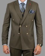 DZINE CROSSBODY 2PIECE SLIM FIT SUIT - Image 2