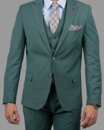 DZINE 3PIECE SLIM FIT SUIT IN PATTERNED - Image 2