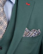 DZINE 3PIECE SLIM FIT SUIT IN PATTERNED - Image 3