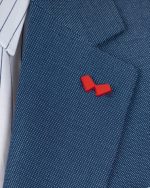 DZINE 3PIECE SLIM FIT SUIT IN PATTERNED - Image 3