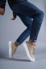 SPLIT ECO SUEDE LEATHER SNEAKERS - Image 4