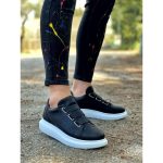 CONTRAST SPLIT ECO RUBBER LEATHER SNEAKERS - Image 2