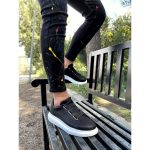 CONTRAST SPLIT ECO RUBBER LEATHER SNEAKERS - Image 3