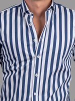 DEZIGN STRIPED SLIM FIT SHIRT - Image 3