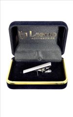 FIXED METAL TIE CLIP WITH ETCHED PATTERN - Image 2