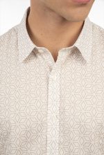REBASE S/S COTTON SHIRT IN PATTERNED - Image 5