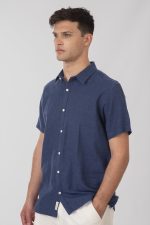 REBASE COTTON LINO SHORT SLEEVE SHIRT - Image 3