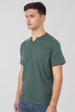 REBASE V-NECK BUTTON UP T-SHIRT