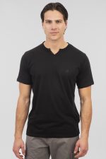 REBASE V-NECK BUTTON UP T-SHIRT - Image 2