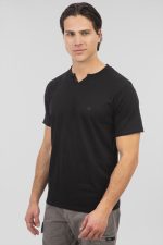 REBASE V-NECK BUTTON UP T-SHIRT - Image 4