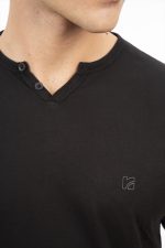 REBASE V-NECK BUTTON UP T-SHIRT - Image 5