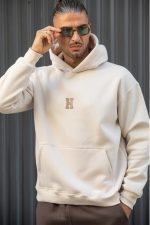 HENRY OVER BACK FLOCKED HOODIE LOGO - Image 3