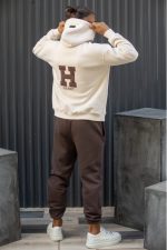 HENRY OVER BACK FLOCKED HOODIE LOGO - Image 4