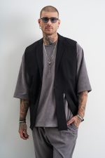 STEFAN SCULPTURAL CUTOUT BLAZER