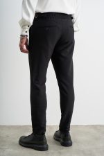 STEFAN ELASTIC SLIM FIT PLEATS TROUSERS - Image 3