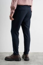 STEFAN ELASTIC SLIM FIT PLEATS TROUSERS - Image 9