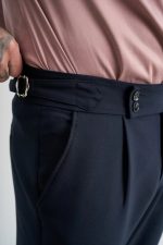 STEFAN ELASTIC SLIM FIT PLEATS TROUSERS - Image 10