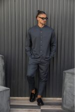 HENRY EASYWEAR MAO COLLAR OVERSHIRT - Image 4