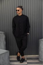 HENRY EASYWEAR MAO COLLAR OVERSHIRT - Image 7