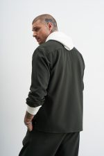 STEFAN GRAPHITE TEXTURED OVERSHIRT - Image 4