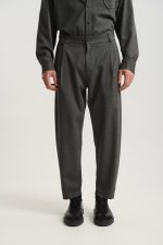 PCOC ELASTIC SLIM FIT PLEATS TROUSERS - Image 8
