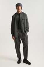 PCOC ELASTIC SLIM FIT PLEATS TROUSERS - Image 11