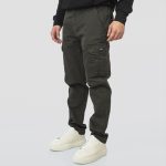 REBASE REGURAL FIT CARGO TROUSERS - Image 3