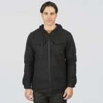 REBASE TEXTURED FLANNEL ZIPPER OVERSHIRT - Image 2