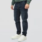 REBASE BASIC REGURAL FIT DARK FADED JEANS - Image 3