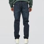 REBASE BASIC REGURAL FIT DARK FADED JEANS - Image 4