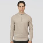 HIGH NECK KNITWEAR WITH 1/4 ZIP - Image 8