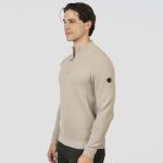 HIGH NECK KNITWEAR WITH 1/4 ZIP - Image 9