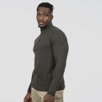 HIGH NECK KNITWEAR WITH 1/4 ZIP - Image 18