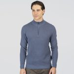 HIGH NECK KNITWEAR WITH 1/4 ZIP - Image 12
