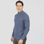 HIGH NECK KNITWEAR WITH 1/4 ZIP - Image 13