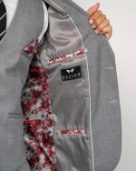 DZINE 3PIECE SLIM FIT SUIT IN PATTERNED - Image 4