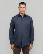 DEZIGN BIRDS-EYE TEXTURED SHIRT