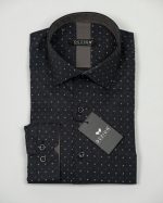 DEZIGN TEXTURED PRINT COLLAR SHIRT - Image 3