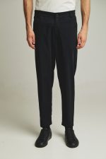 PCOC ELASTIC SLIM FIT PLEATS TROUSERS - Image 3