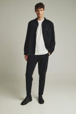 PCOC ELASTIC SLIM FIT PLEATS TROUSERS - Image 5