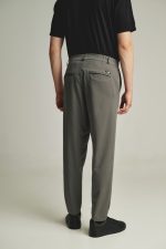 PCOC ELASTIC SLIM FIT PLEATS TROUSERS - Image 7