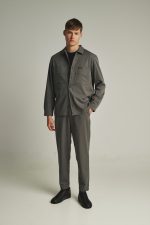 PCOC ELASTIC SLIM FIT PLEATS TROUSERS - Image 8