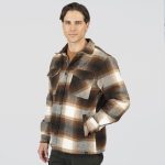 REBASE TEXTURED CHECK FLANNEL OVERSHIRT