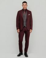 DEZIGN 3PIECE SLIM FIT SUIT IN PATTERNED - Image 4