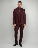 DEZIGN 3PIECE SLIM FIT SUIT IN PATTERNED - Image 5