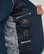 DZINE ELASTIC 3PIECE SLIM FIT SUIT IN PATTERNED - Image 5