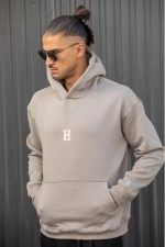 HENRY OVER BACK FLOCKED HOODIE LOGO - Image 8