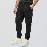 REBASE CARGO RIBBED LEGBAND TROUSERS - Image 3